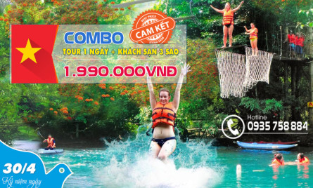 Combo Tour Phong Nha 1 ngày + Vé tàu + Khách Sạn 3 Sao Sát Biển